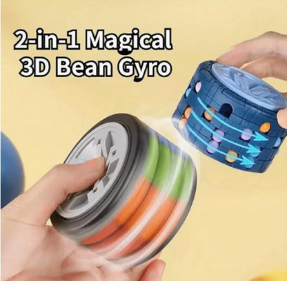 3D Cylinder Magic Bean Puzzle Toy