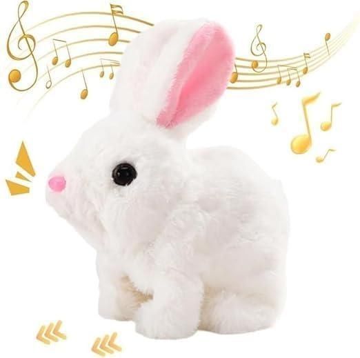 Hopping Bunny Toy Interactive Electronic Pet with Sounds and Movements